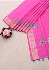 KANCHI COTTON WORK SAREE - (DW-050)